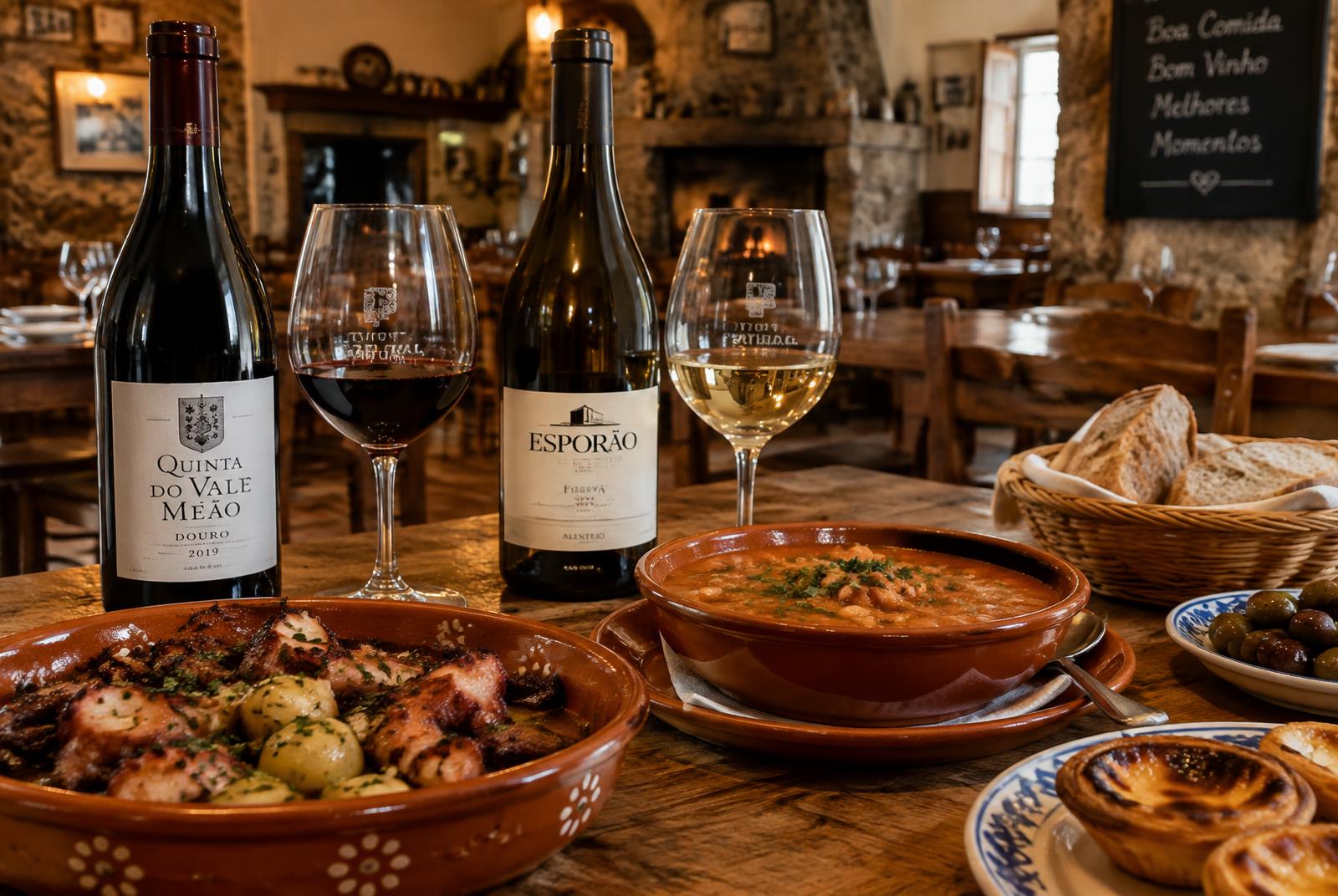 Portuguese wines and gastronomy at a Casa Luzitana table